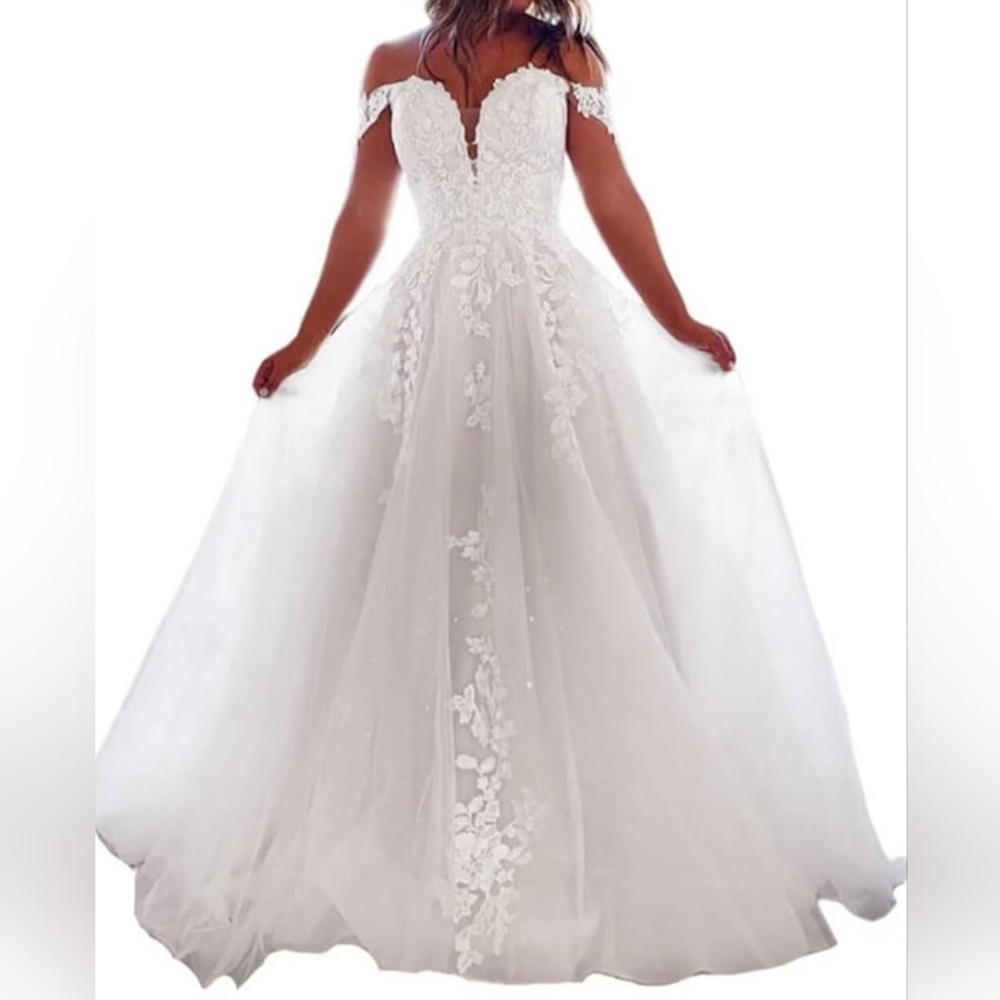 Elegant White Lace Off-Shoulder Dress